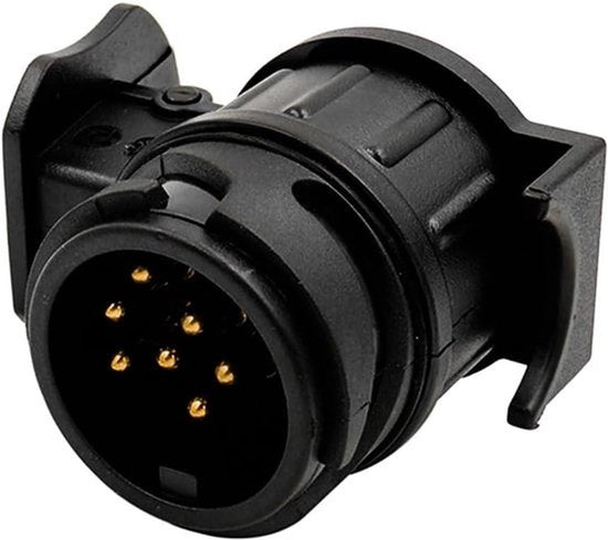 Adattore per trattore acqua e terra - veicolo con caravans - elettrico - 13 poli a 7 poli - compatibile con - adattore per trattore convertitore - nero.