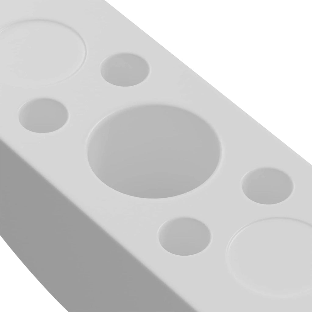 Dado a mezzaluna 2 pcs Bianco M6 Polipropilene 864448