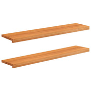 Tappeti per scale 2 pz 120 x 25 x 2 cm Marrone Chiaro 3446129