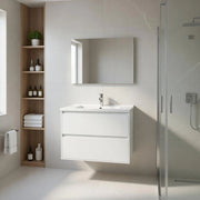 Composizione mobile bagno sospeso con cassetti cm 100 mod. ELEGANCE - Bianco Opaco
