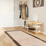 Runner Tappeto MARSA Nero 100 x 300 cm Poliestere e PVC 42023340