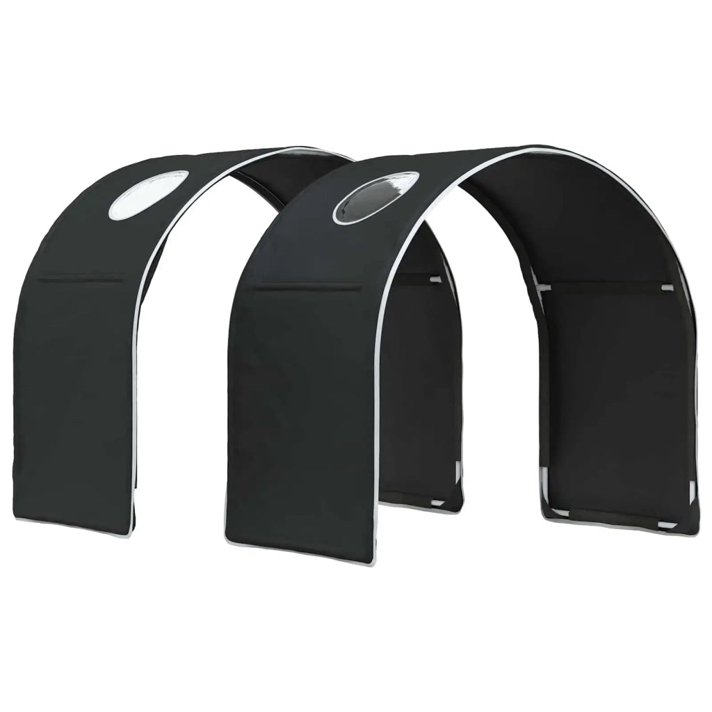 Letto con Tunnel 3 pz Bianco e Nero Legno ingegnerizzato 3423514