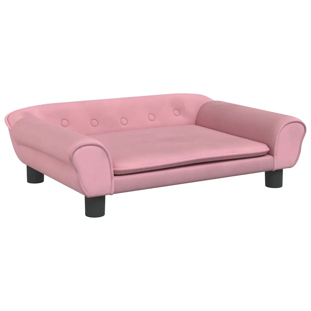 Divano per Bambini-Sofa-Divanetto Rosa 70x45x26 cm in Velluto