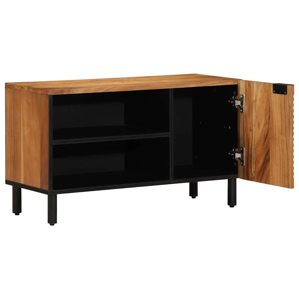 Unità TV con porta Legno di Acacia Massello 80 x 31,5 x 46 cm 4017771