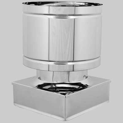 FUMAIOLO ANTIVENTO QUADRO  250x250 mm     MADE IN ITALY