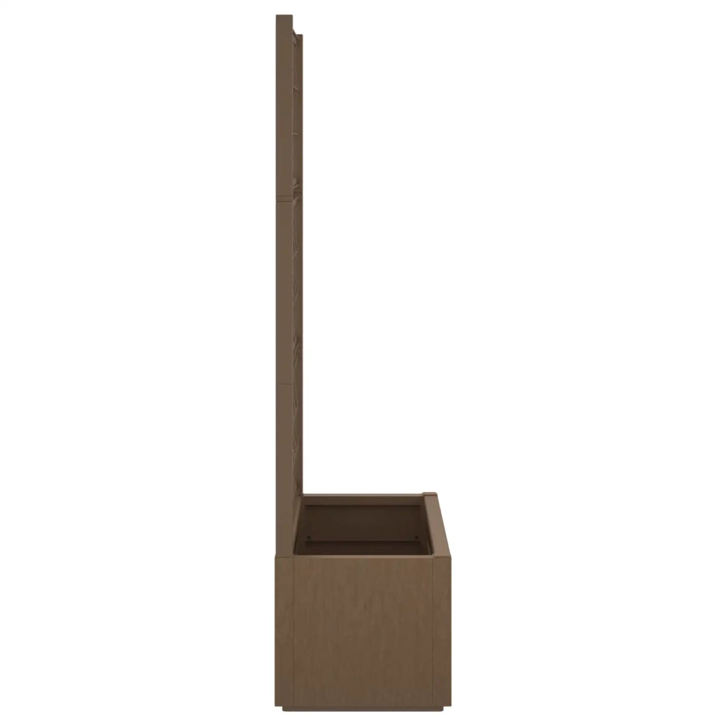 Vaso da Giardino con Trellis Marrone 80 x 36 x 140 cm PP 42036844