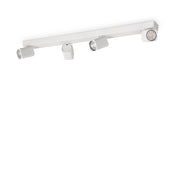 Spot Contemporaneo Rudy Alluminio Bianco 4 Luci Gu10 35W 3000K Ip20