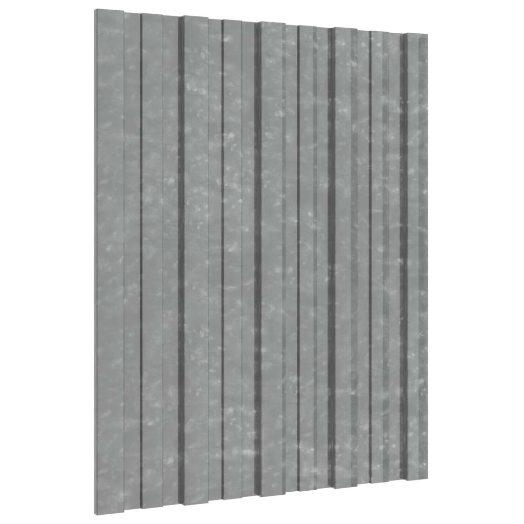 Pannello per tetto 36 pcs Argento 60 x 45 cm Acciaio zincato 42047108