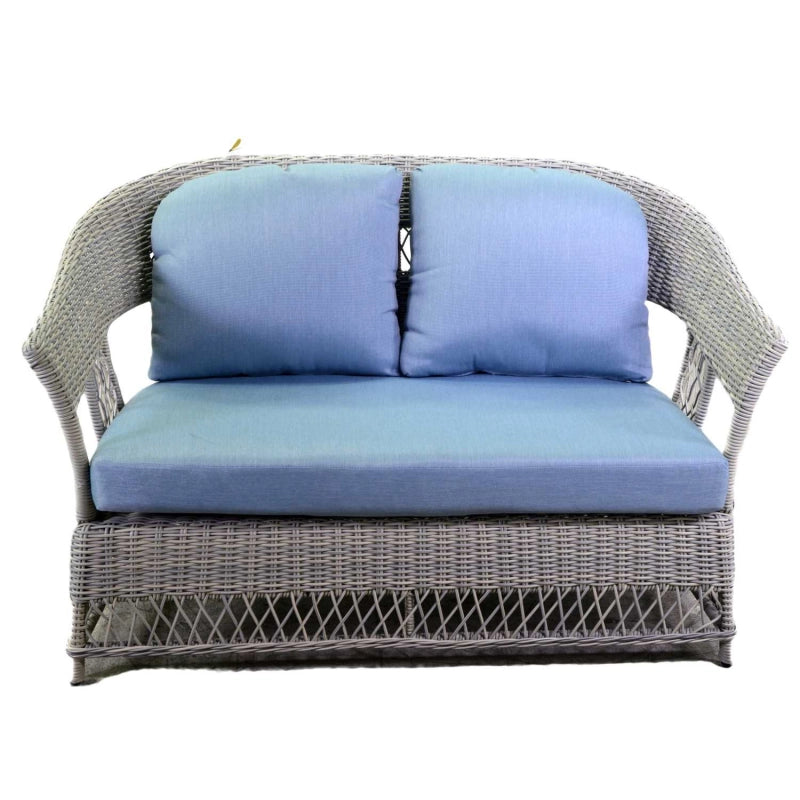 Salotto alluminio polirattam Jefferson grigio 2 posti