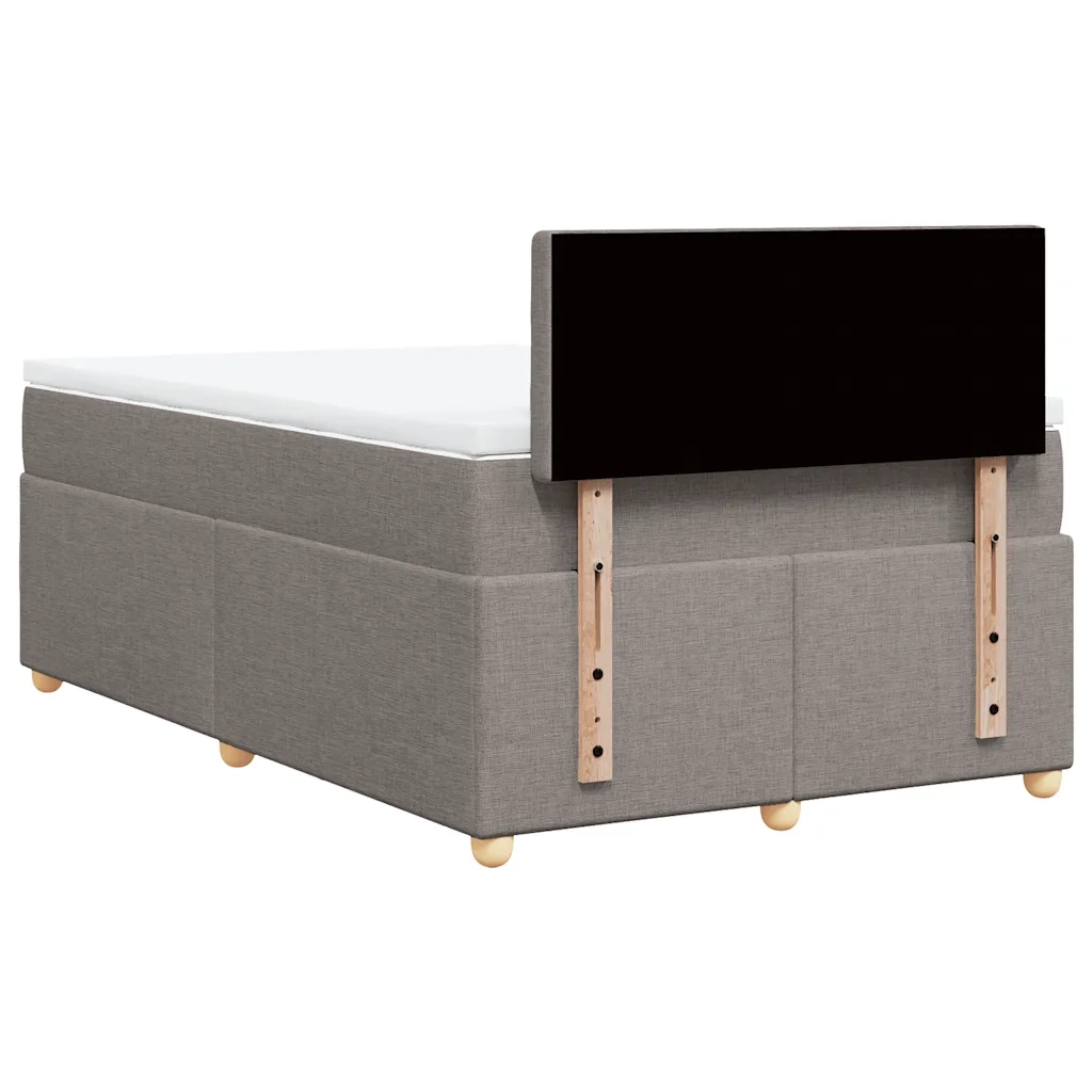 Giroletto a Molle con Materasso Tortora 120x190 cm in Tessuto 3286637