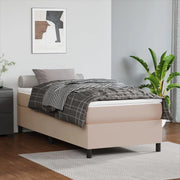 Struttura Letto a Rete a Molle Cappuccino 90x190 cm in Similpelle 3121022