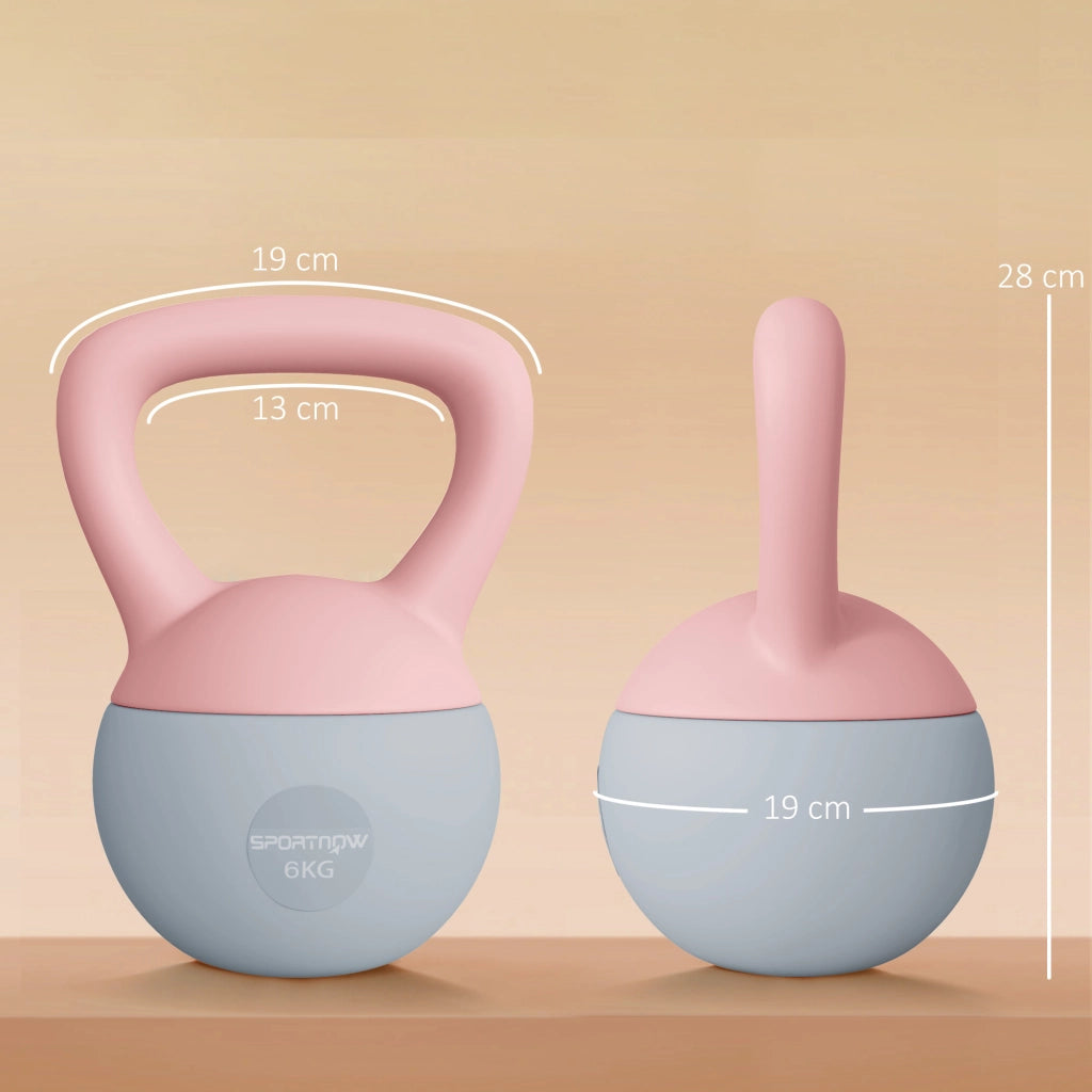 Kettlebell 6 kg ¨C zephmum ¨C 19x19x28 cm Rosa