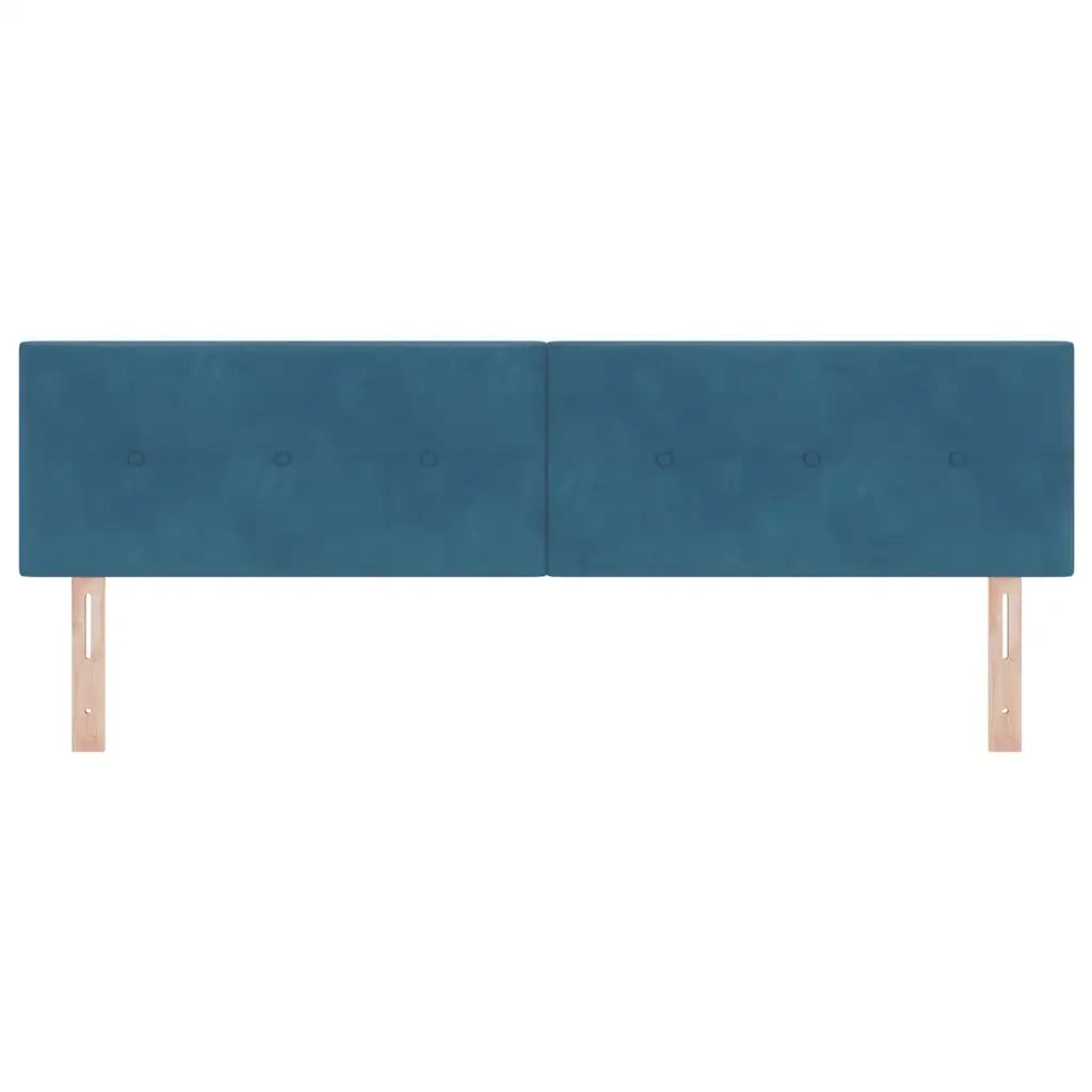 Testiera | Testata LED con strisce LED Blu 180 cm Velluto