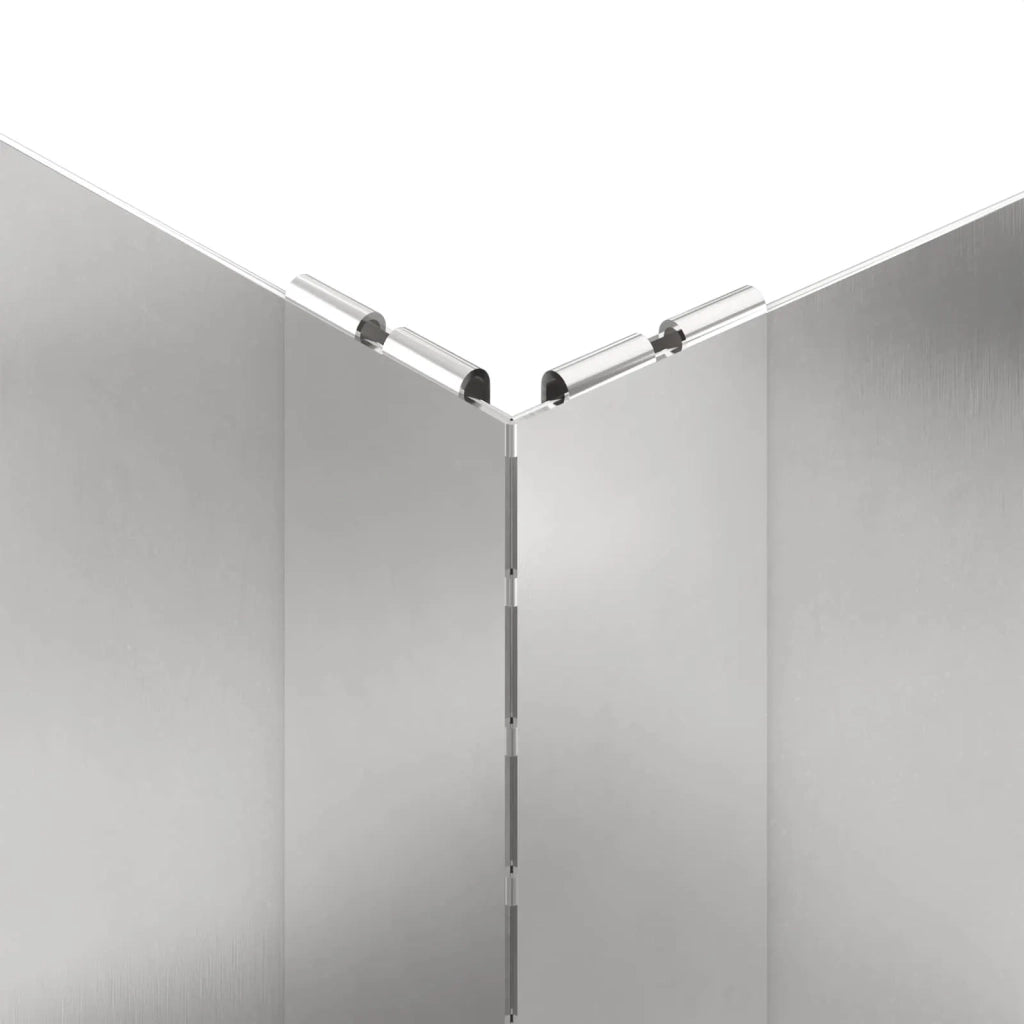 Bordura per Prato 100 x 60 x 35 cm Acciaio Argento 8008953