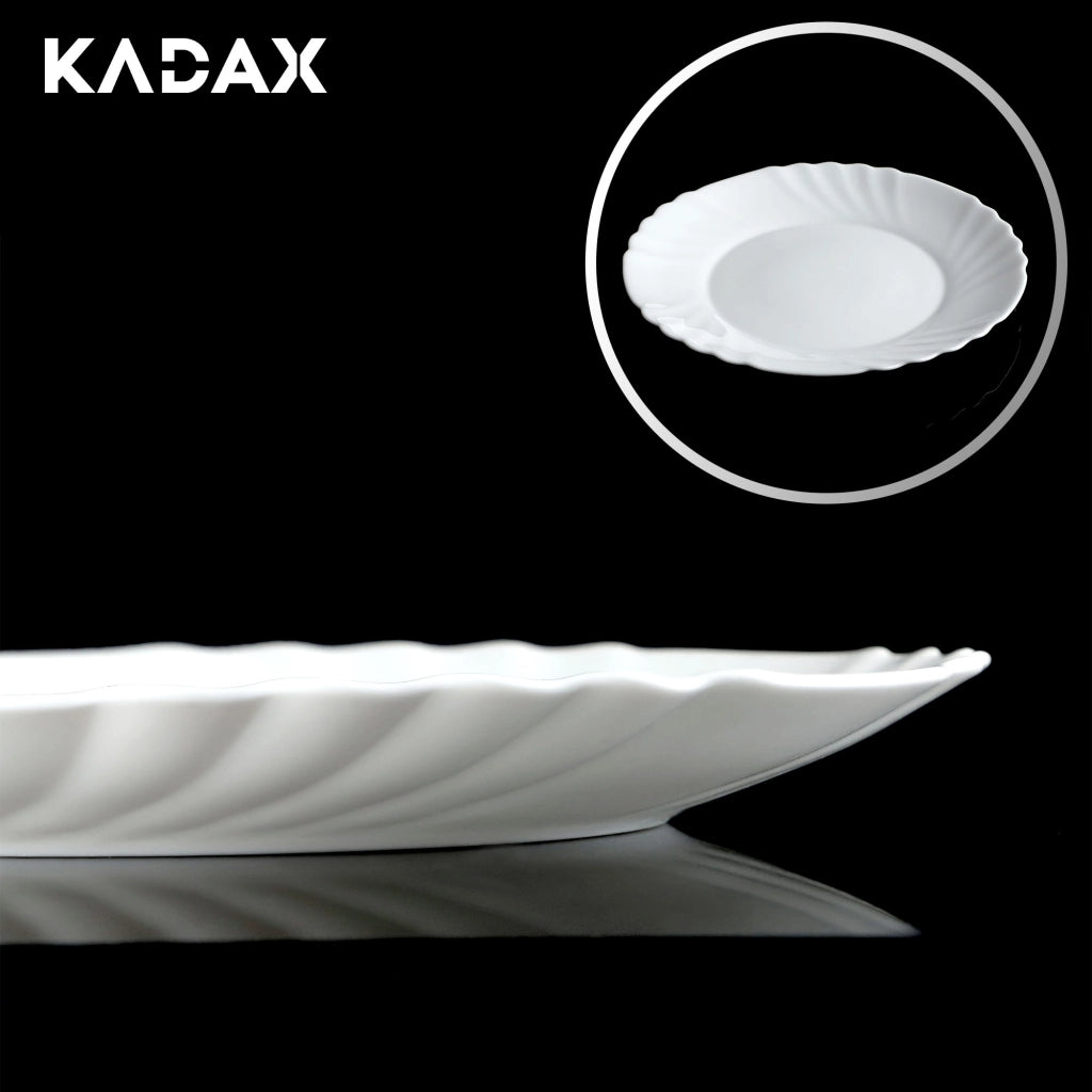 Servizio di stoviglie KADAX da 36 piatti, colore bianco