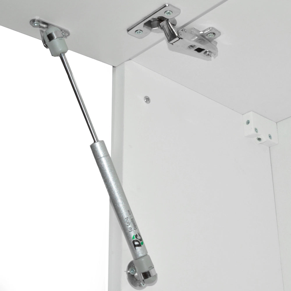 Vicco Cucina angolare completa Bianco/grigio prezioso 187 x 167 cm , PL Marmo