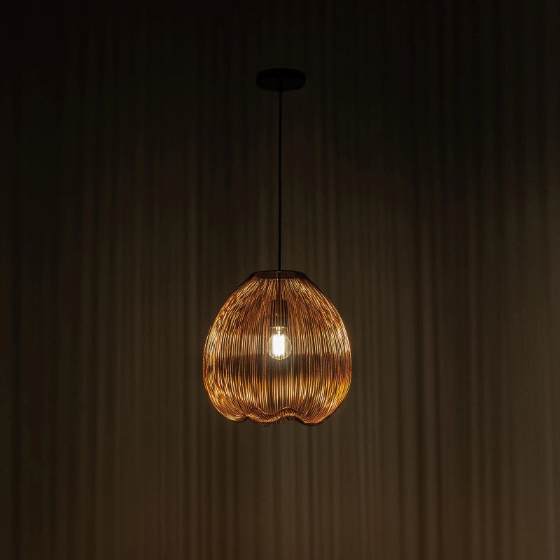 Lampada a sospensione Jaula 35cm X 35cm H 150cm Stones