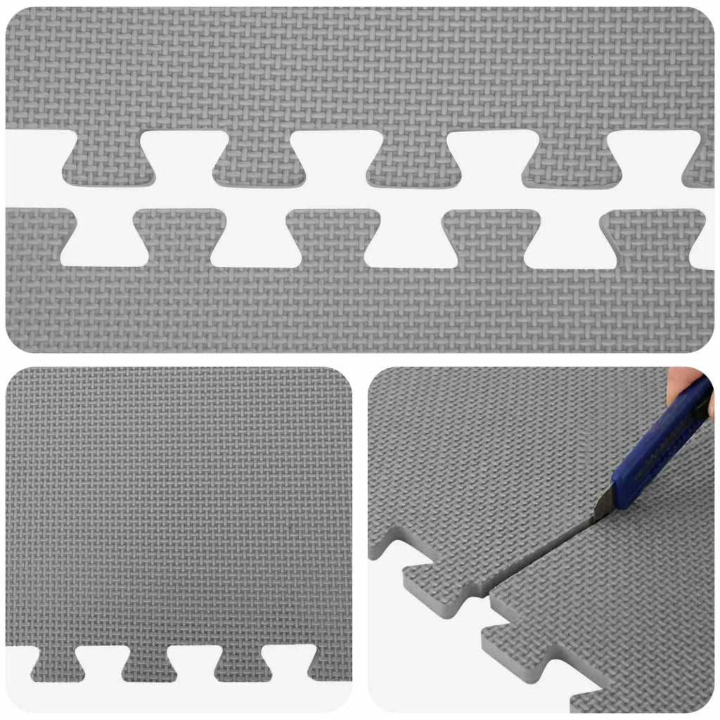 Tappeti 6 pcs Grigio 2,16 m² Schiuma EVA 42040745