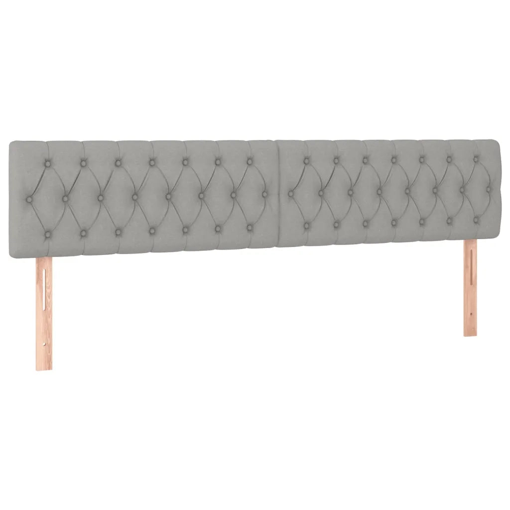 Letto matrimoniale | Letto per adulti | Giroletto senza Materasso Grigio Chiaro 120x190 cm in Tessuto