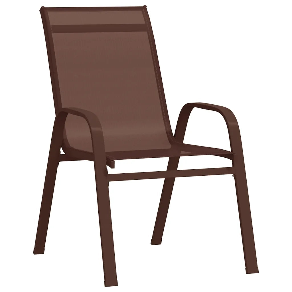 Set da Pranzo da Giardino 5 pz Marrone e Nero 3095983