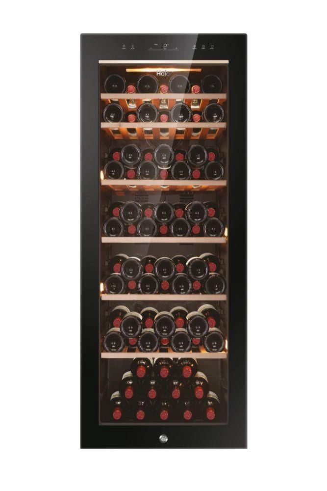 Haier Wine Bank 50 Serie 5 HWS84GA Cantinetta vino con compressore Libera installazione Nero 84 bottiglia/bottiglie