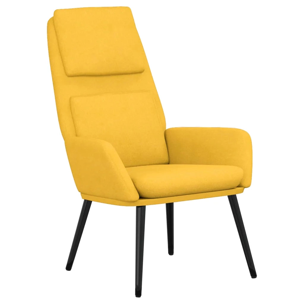 Poltrona Relax Giallo Senape in Tessuto 341319