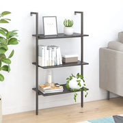 Scaffale Pendente a 3 Livelli Nero 64x35x120,5 cm 336381