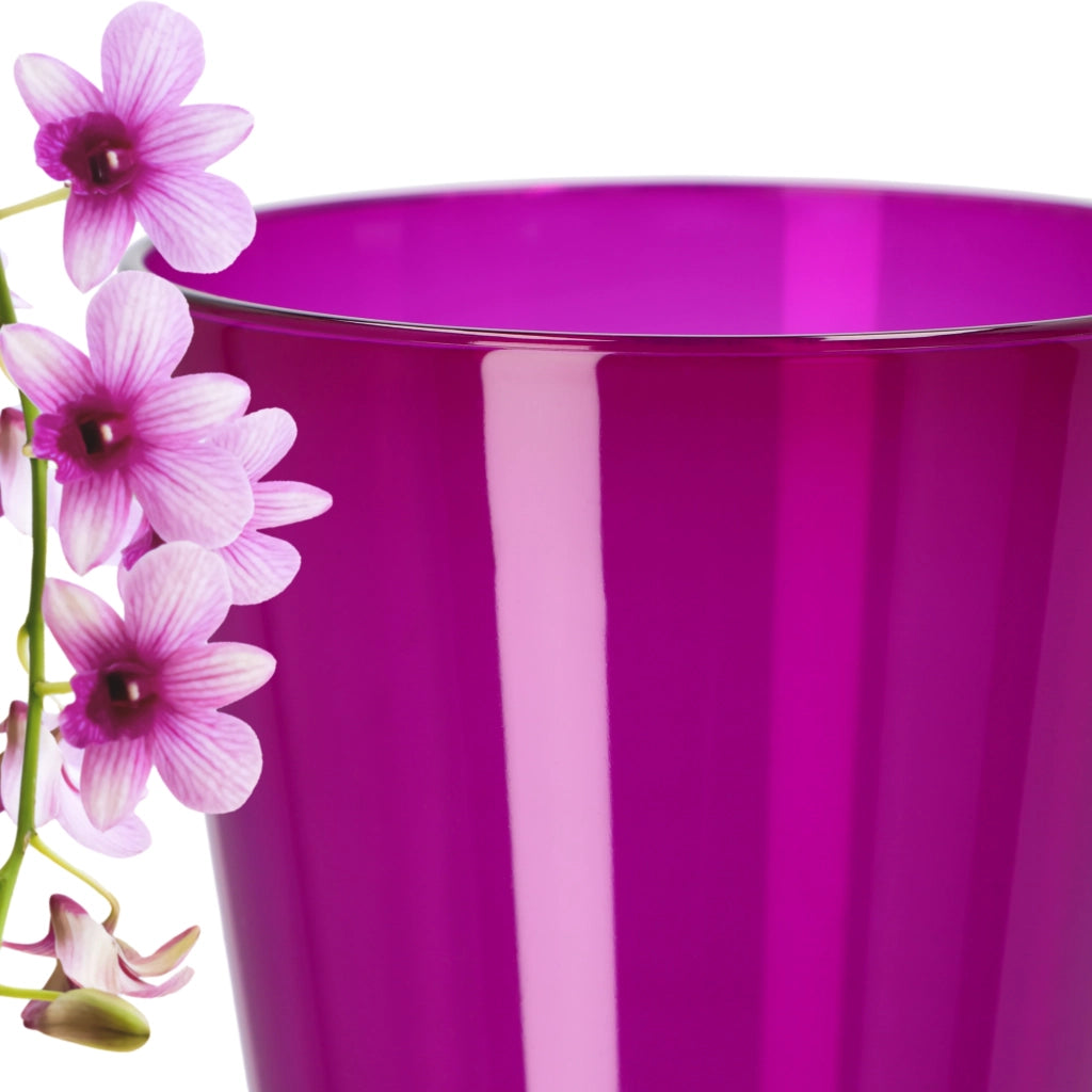 Vaso per orchidee KADAX in plastica, 12 cm, viola