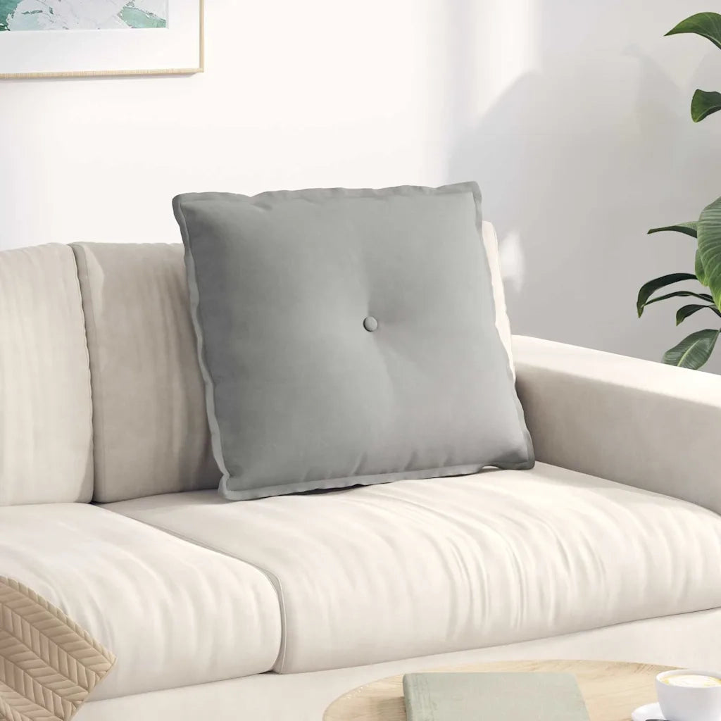 Cuscino per Schiena Grigio chiaro 60 x 50 cm 42014688