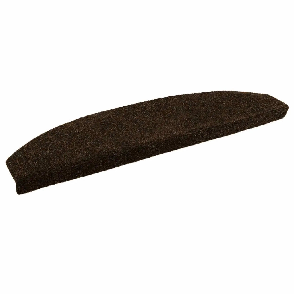 Tappetini per scale autoadesivi Semicircolare 15 pz | Gradini per Scale Marrone