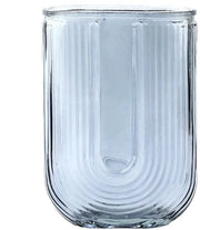 Vaso vetrato geribaldetto per fiori, vaso decorativo moderno per soggiorno, sala da pranzo e ingresso, ideale come centro tavola e per libreria.