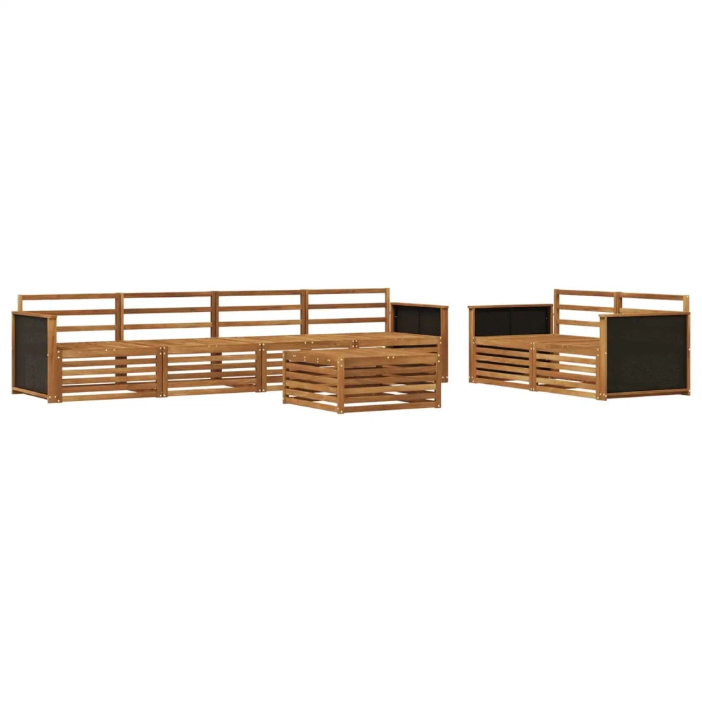 Set di divani da esterno 7 pcs Naturale 3383042
