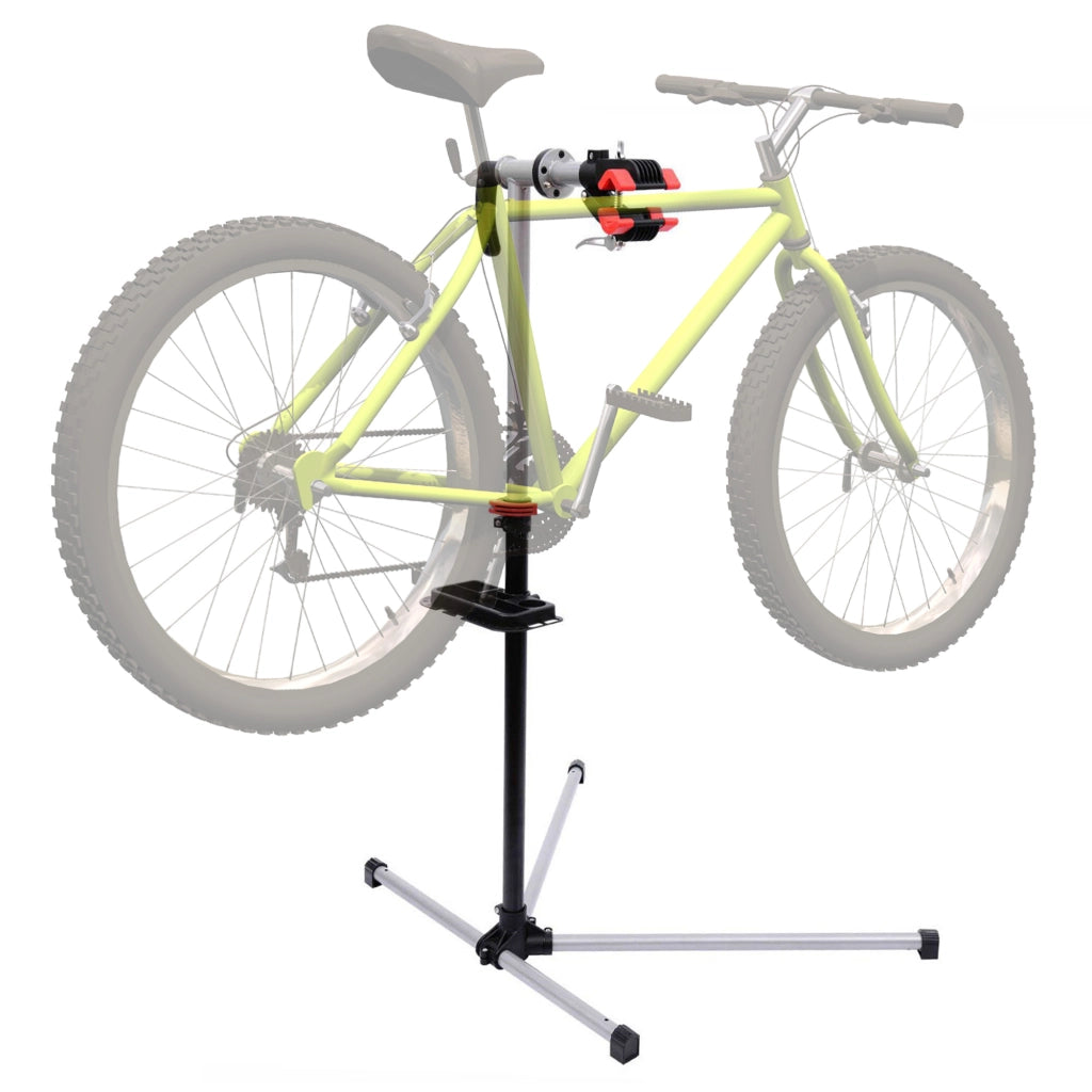 Cavalletto Riparazione Bici Regolabile Girevole ¨C Xylo ¨C 100x66x180 cm Nero