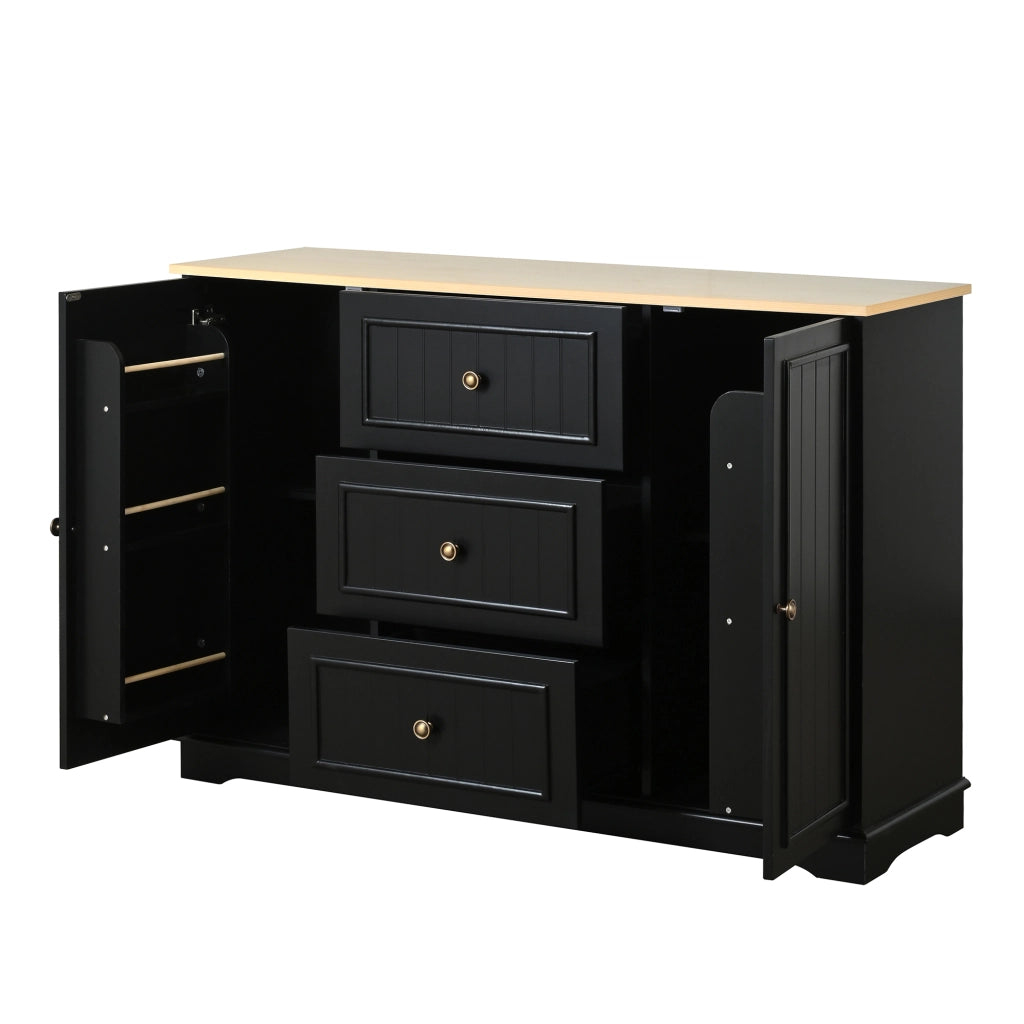 Credenza con 3 Cassetti e Ante ¨C Xylo ¨C Nero