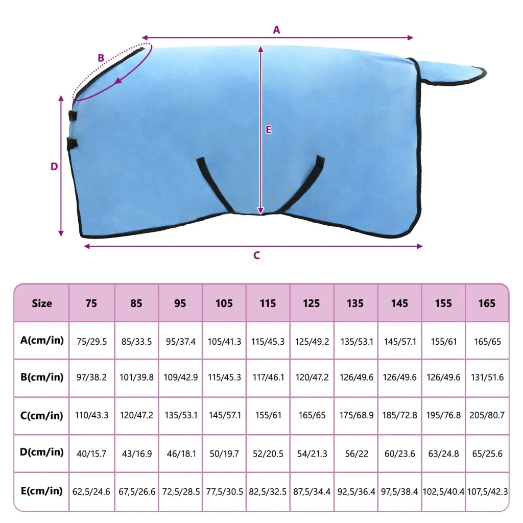 Coperta per Cavalli Aqua Completo 85 cm Poliestere 42013188