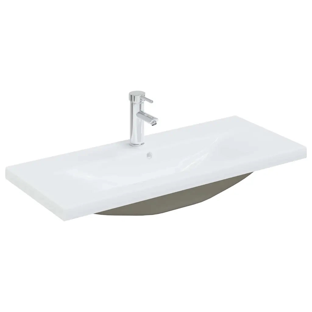 Set di mobili per il bagno 4 pcs Rovere Nero Legno multistrato 3334379