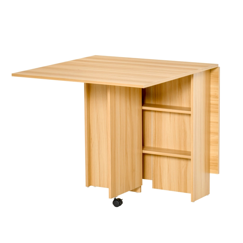 Tavolo pieghevole da pranzo ¨C Minimal ¨C legno naturale 80x140x74 cm