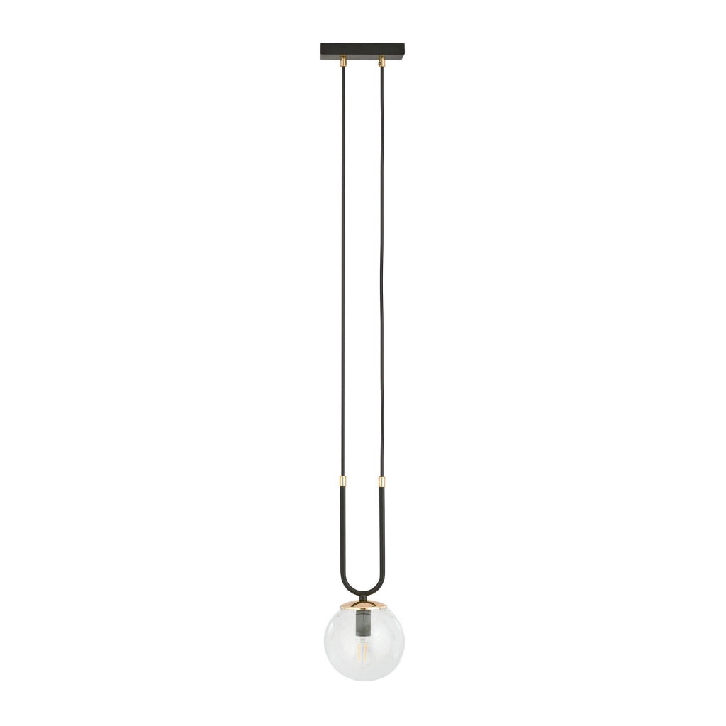 Lampada a sospensione Emibig Glam vetro trasparente E14