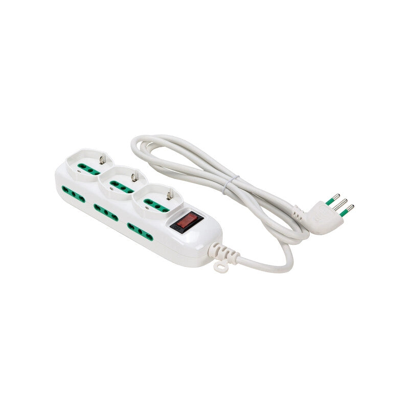 FME 474164 MULTIPRESA 6P BIP+3BIP/SCHUKO SPINA 10A