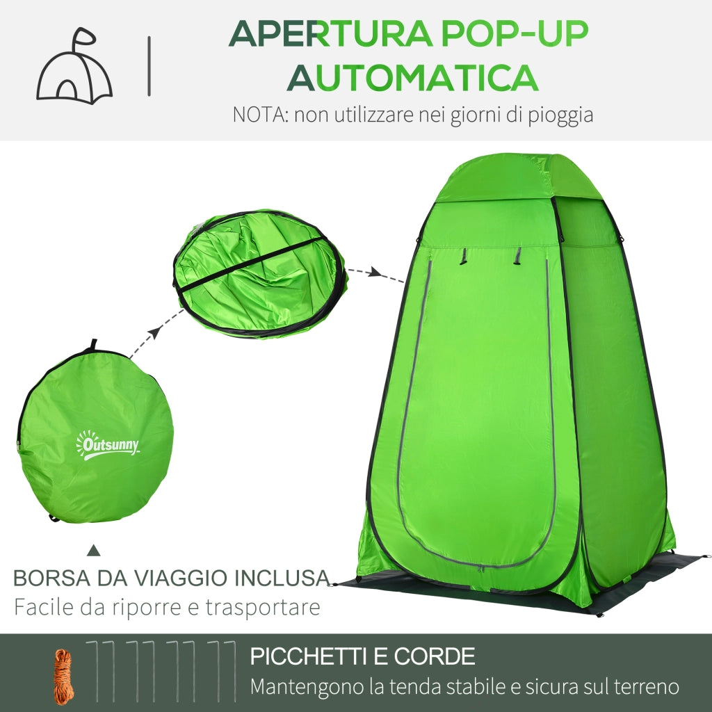 Tenda Doccia Esterna ¨C Minimal ¨C Verde 126x124x189cm