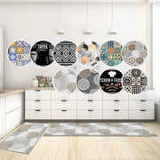 Set di tappeti antiscivolo per cucina - 2 pezzi - Grigio - Lavabile - 150x43 cm