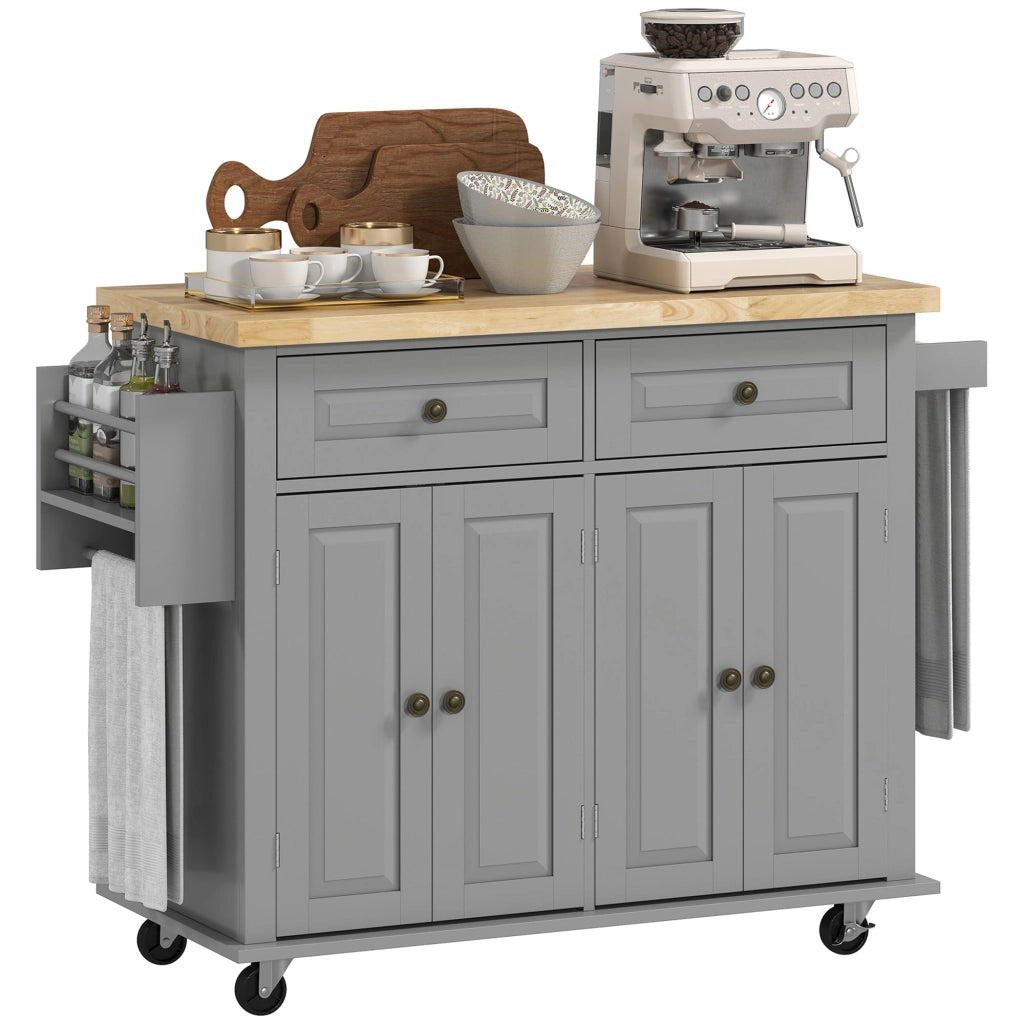 Tavolo da cucina con ripiani ¨C Minimal ¨C grigio