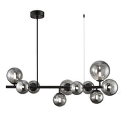 Lampada a sospensione MILA 10xG9 nero vetro Milagro