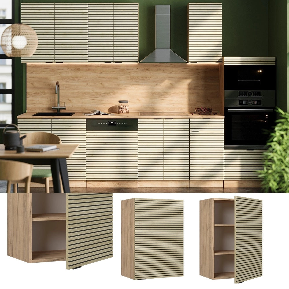 Pensile da cucina Fame-Line Pannello in quercia/Rovere dorato 50 cm Vicco