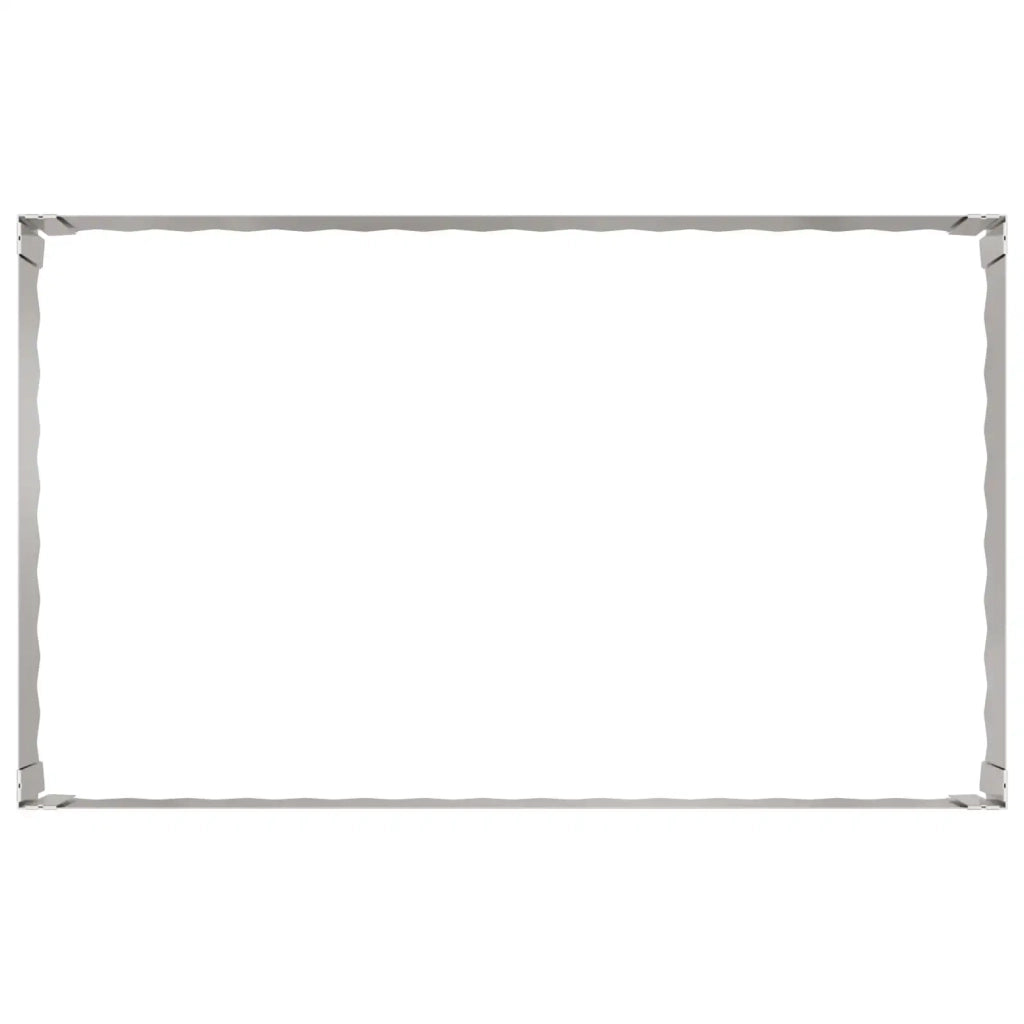 Bordura per Prato 100 x 60 x 35 cm Acciaio Argento 8008953