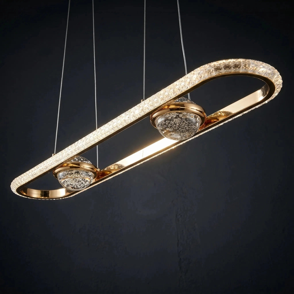 Lampada A Sospensione Da Soffitto Led G159-cp Gold