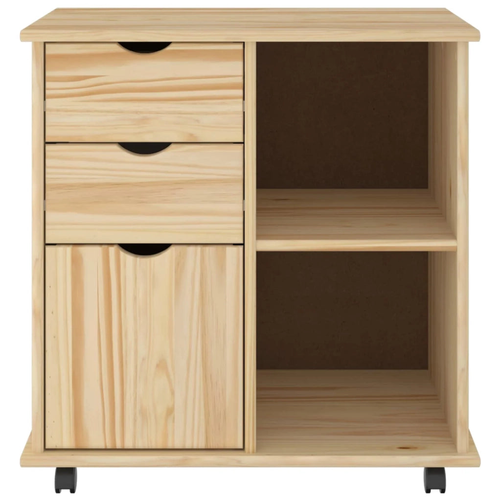 Mobile con Ruote con ruota Marrone 63,5 x 39 x 65,5 cm 42032398