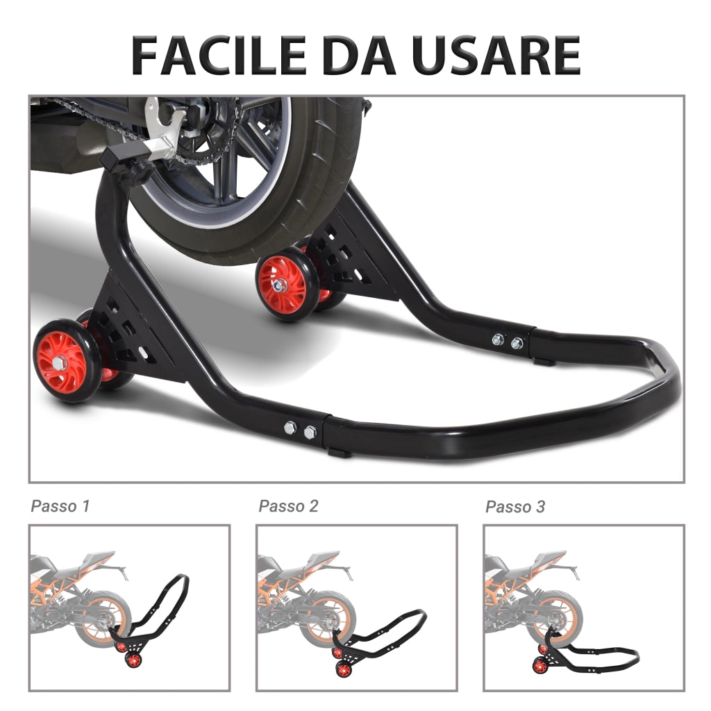 Cavalletto Regolabile per Moto ¨C Minimal ¨C Nero