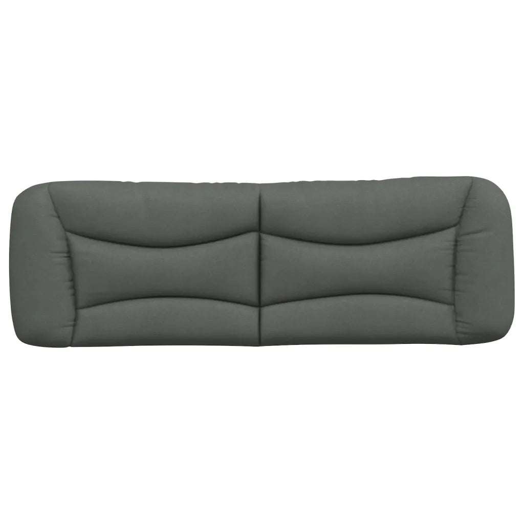 Cuscino Testiera Hvar Grigio Scuro 160 cm in Tessuto 374589