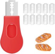 Impastatrice Ergonomica - Dispositivo per Tagliare il Pane - Coltelli in Acciaio Inossidabile - Sostenibile - Tagliare con Precisone - Sicuro e Facile da Pulire - Coltello per Tagliare il Pane